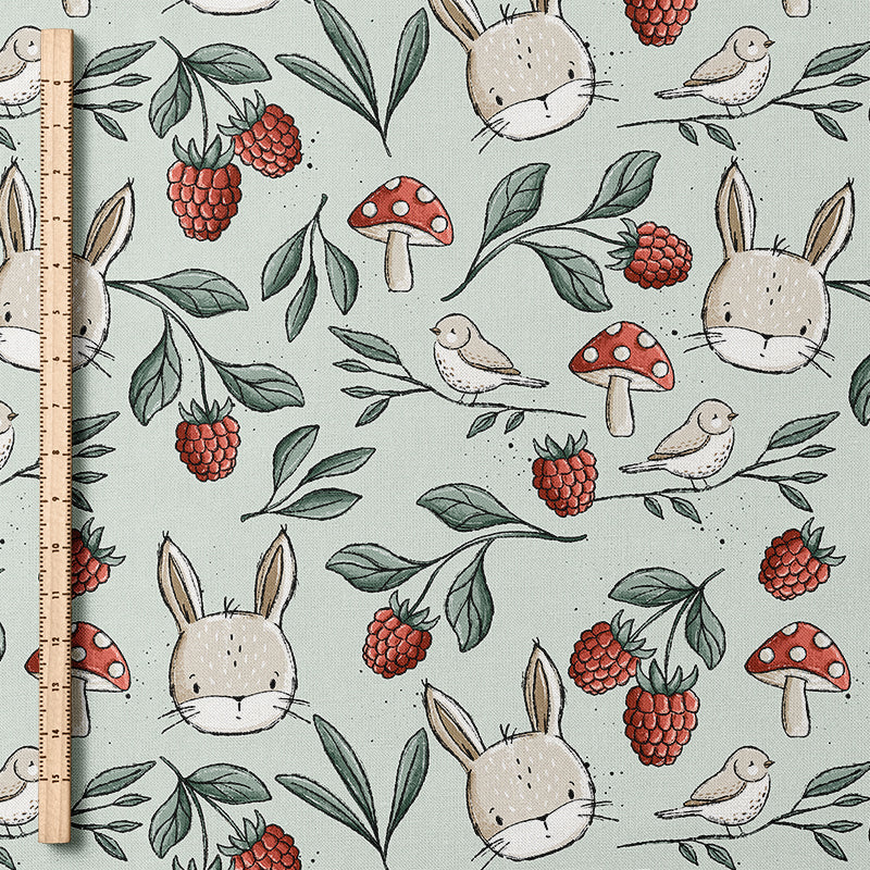 0.5m BIO French Terry Wiesentag grün