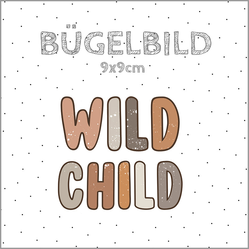 Bügelbild Wild Child | 9x9cm