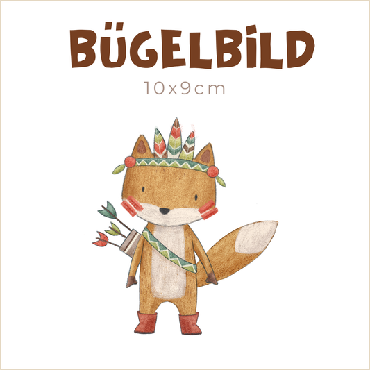 Bügelbild Wild and Free Foxi | 10x9cm