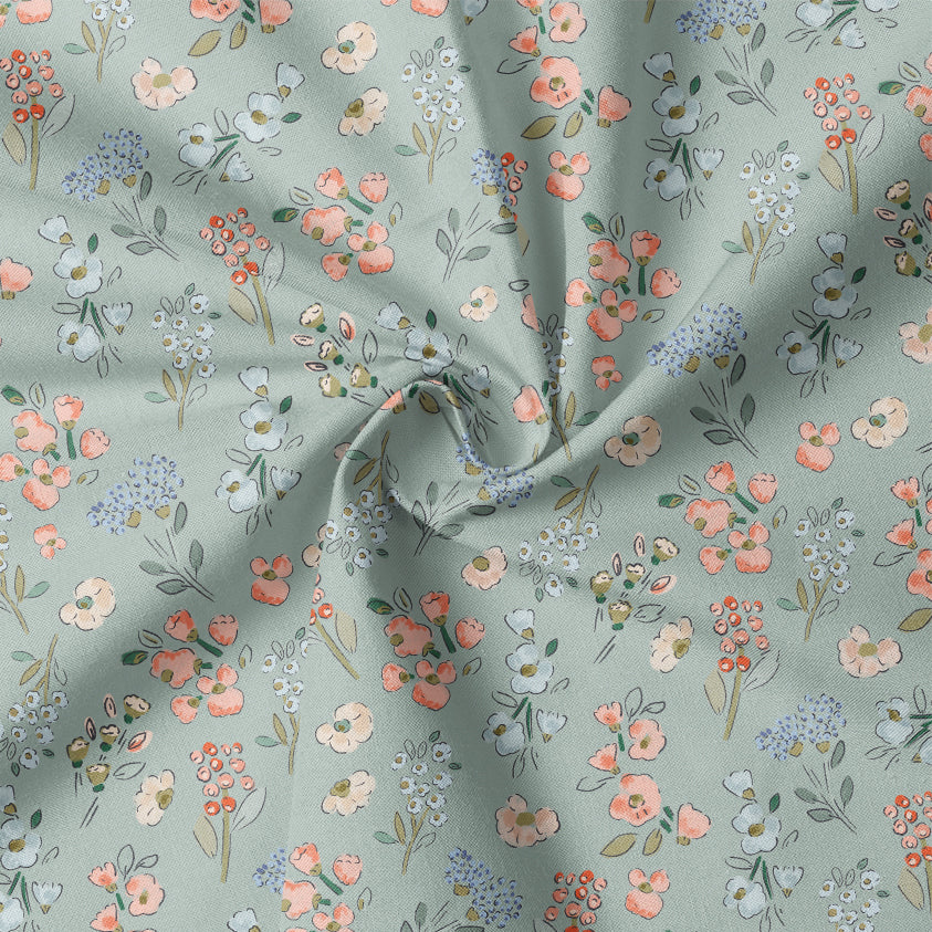 0.5m BIO French Terry Wildblumenwiese aqua *COMING SOON*