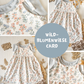 0.5m Baumwolle Wildblumenwiese card