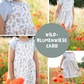 0.5m Baumwolle Wildblumenwiese card