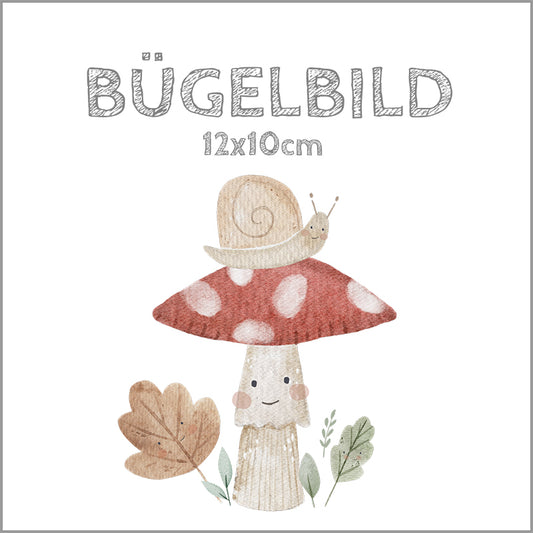 Bügelbild Willow Snail | 12x10cm