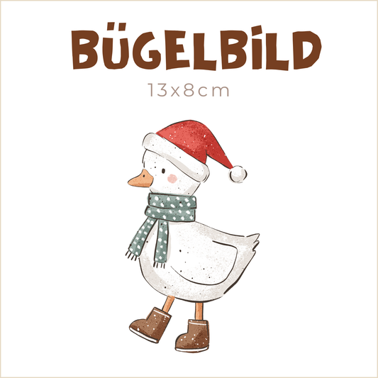 Bügelbild Winter Duck links | 13x8cm
