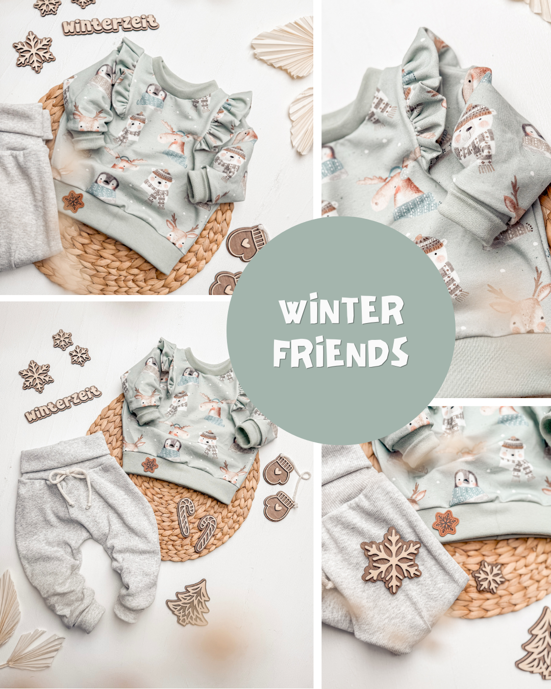 0.5m BIO French Terry Winter Friends