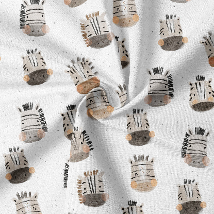 0.5m BIO French Terry Zebra Dory