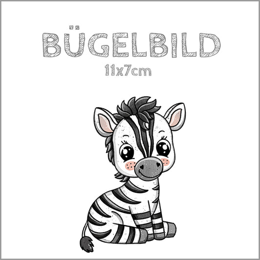 Bügelbild Zebralein | 11x7cm