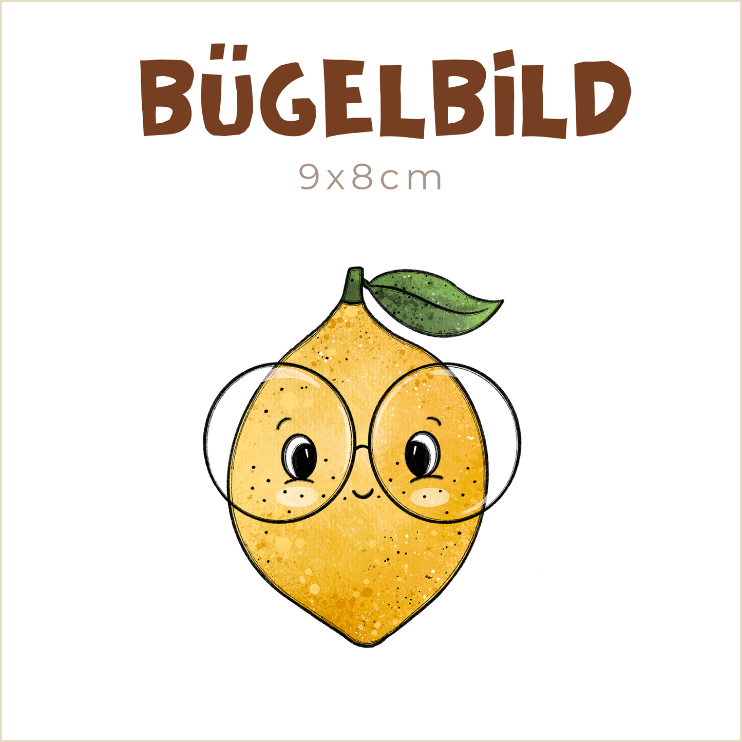Bügelbild Zitrone | 9x8cm