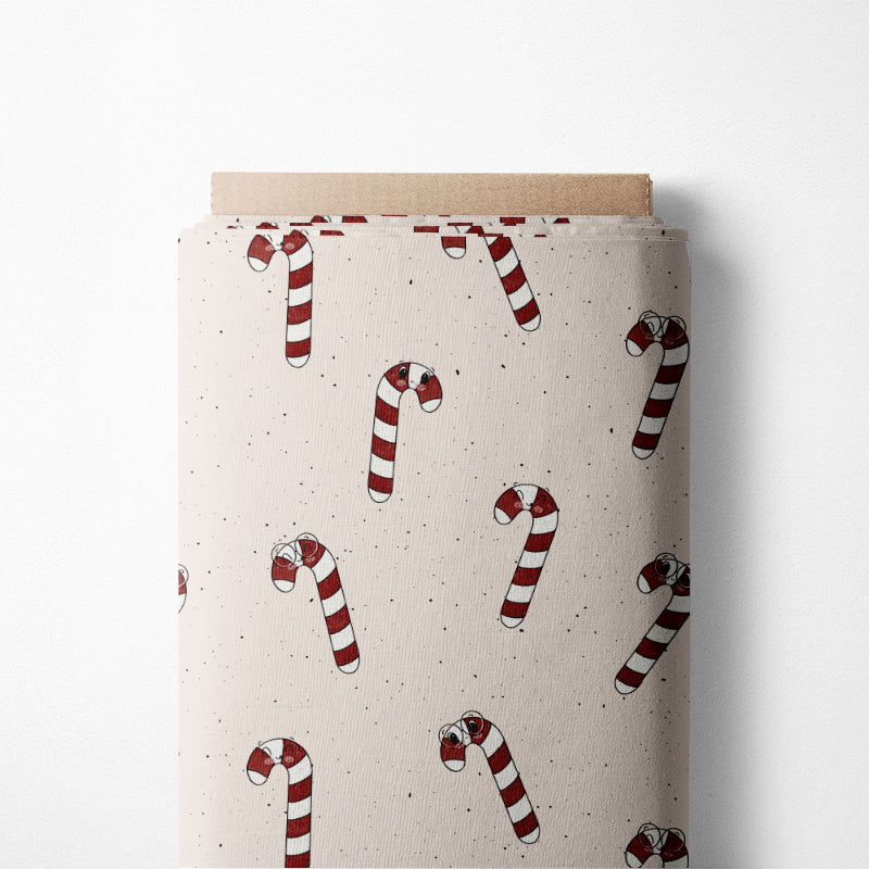 0.5m BIO French Terry Zuckerstangen-Party