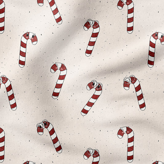 0.5m BIO French Terry Zuckerstangen-Party