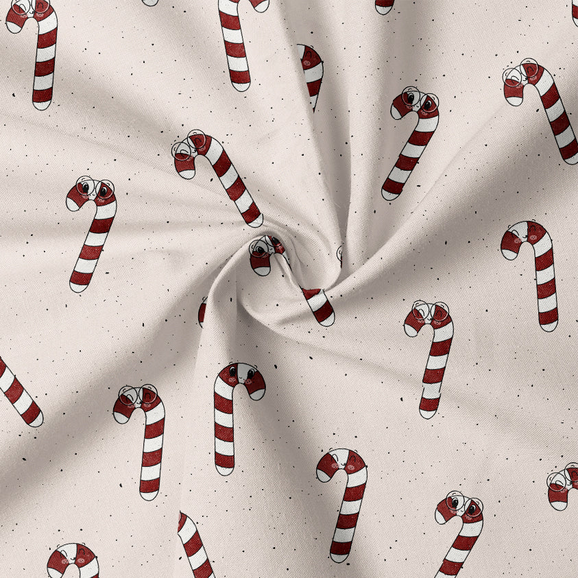 0.5m BIO French Terry Zuckerstangen-Party