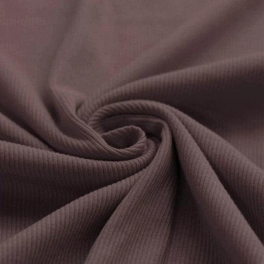 0.5m Ribjersey dunkelmauve