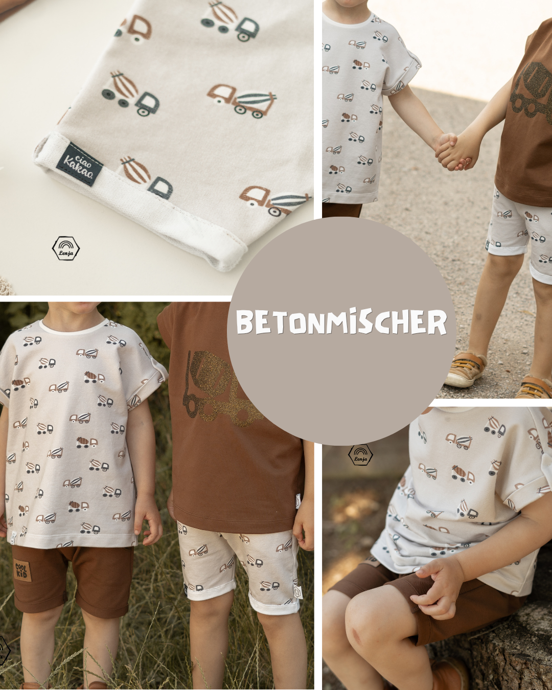 0.5m BIO French Terry Betonmischer
