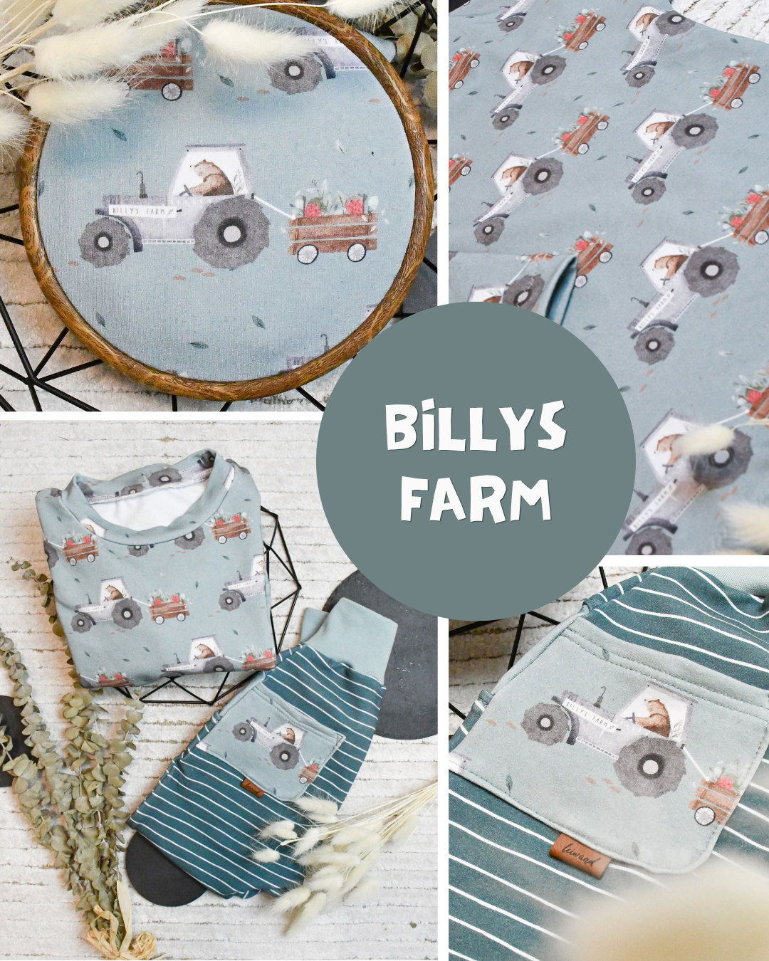 0.5m BIO French Terry Billy's Farm  *STOFFÜBERSICHT*