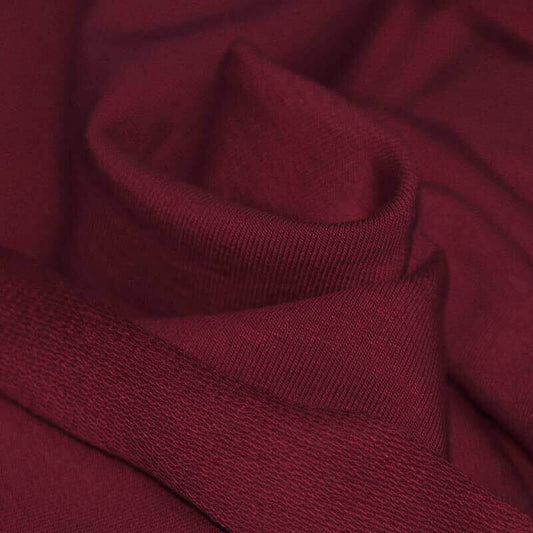 0.5m French Terry bordeaux