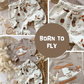 0.5m BIO French Terry Born to fly