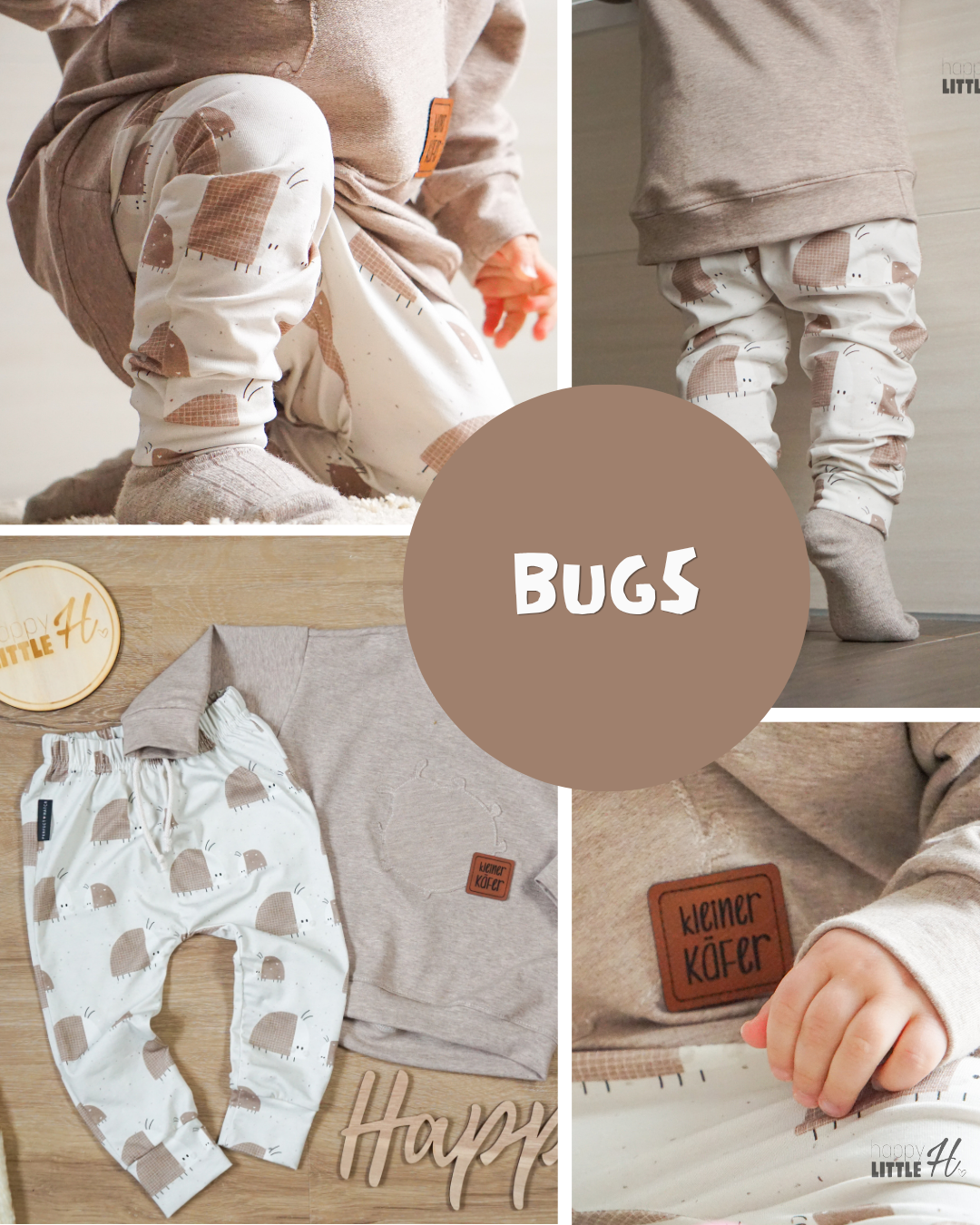 0.5m BIO French Terry Bugs
