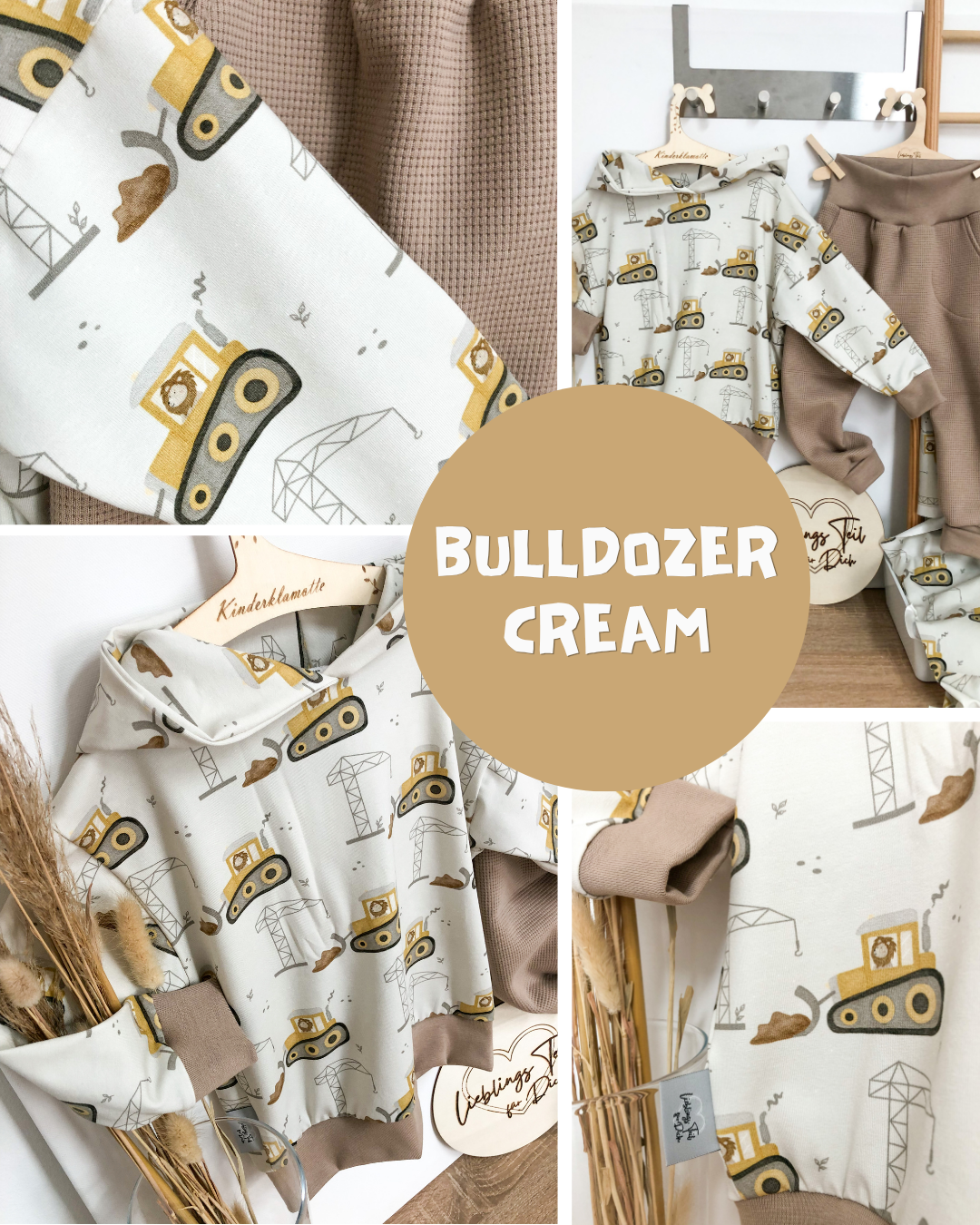 0.5m BIO French Terry Bulldozer cream