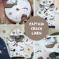 0.5m BIO French Terry Captain Croco - Linen *VORBESTELLUNG*
