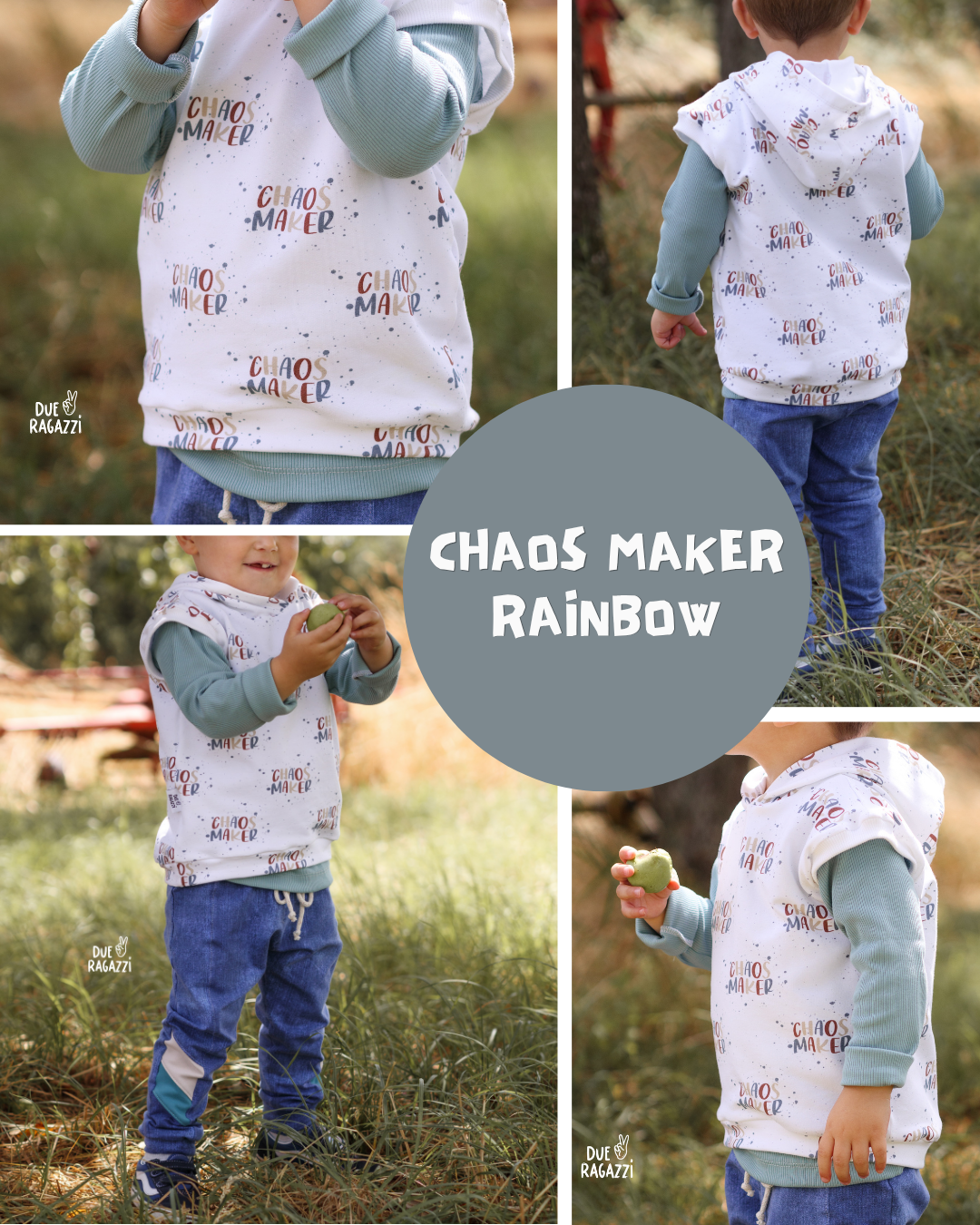 0.5m BIO French Terry Chaos Maker rainbow *STOFFÜBERSICHT*