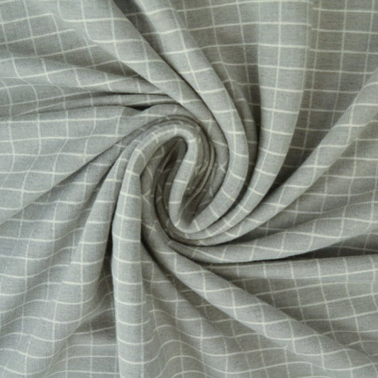0.5m French Terry Schlaufengrid silbergrau