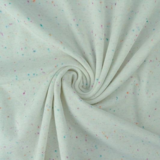 0.5m Jersey offwhite mit Konfetti bunt