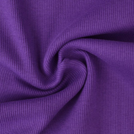 0.5m Bündchen gerippt violett
