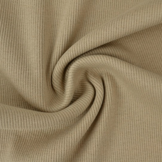 0.5m Bündchen gerippt beige