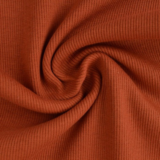 0.5m Bündchen gerippt rost