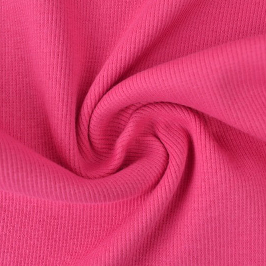 0.5m Bündchen gerippt pink
