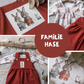 0.5m BIO French Terry Familie Hase *VORBESTELLUNG*