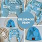 0.5m BIO French Terry Frechdachs denim *STOFFÜBERSICHT*
