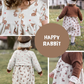 0.5m BIO French Terry Happy Rabbit