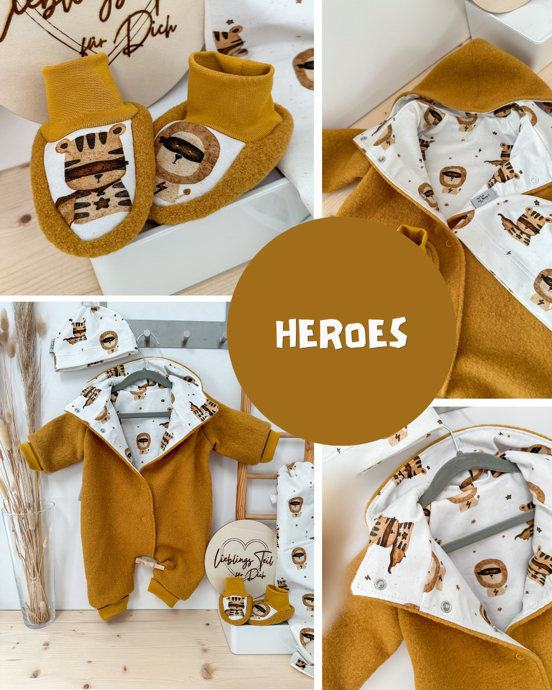 RESTSTÜCK 140cm BIO French Terry Heroes