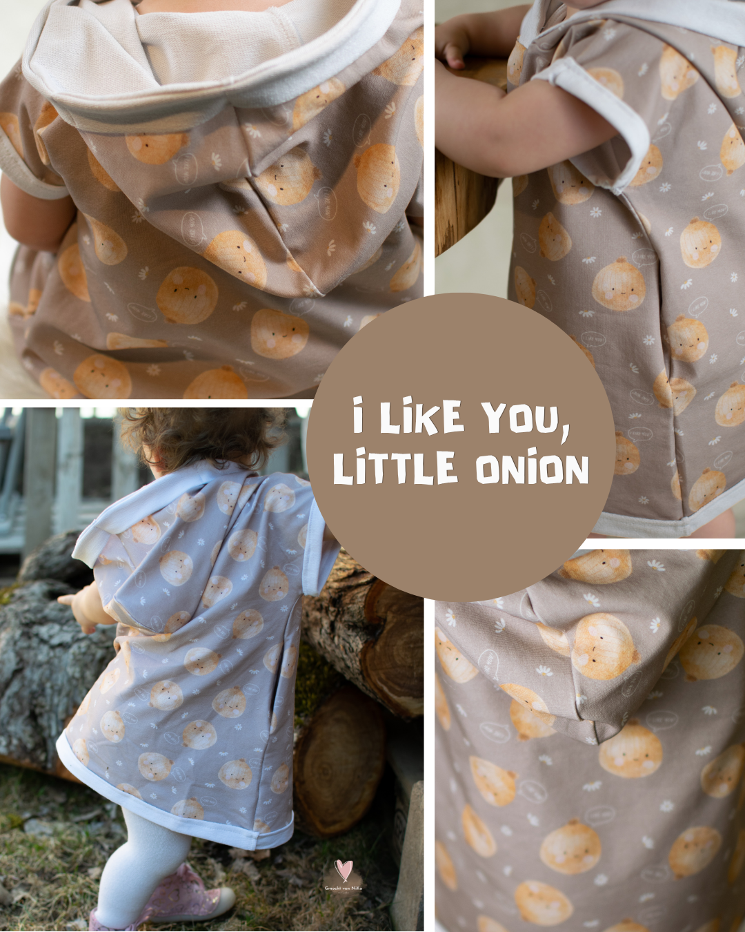 0.5m BIO French Terry I like you, Little Onion! *VORBESTELLUNG*