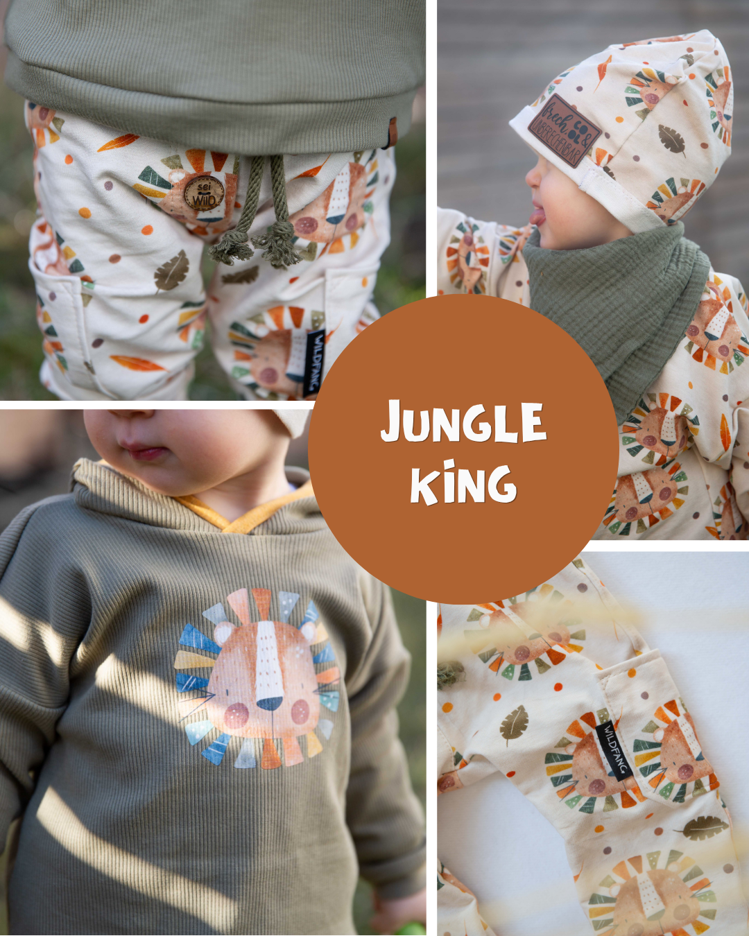 0.5m BIO French Terry Jungle King *STOFFÜBERSICHT*