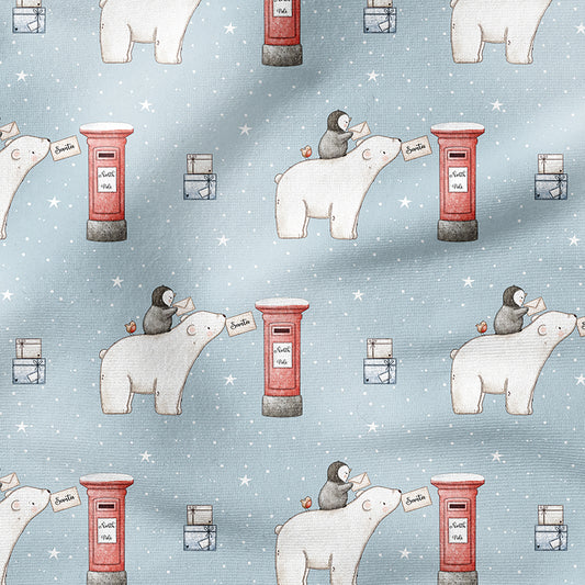 0.5m BIO French Terry Letters to North Pole