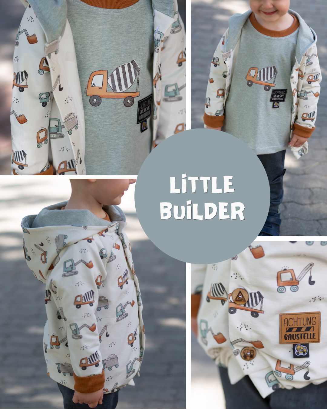 0.5m BIO French Terry Little Builder