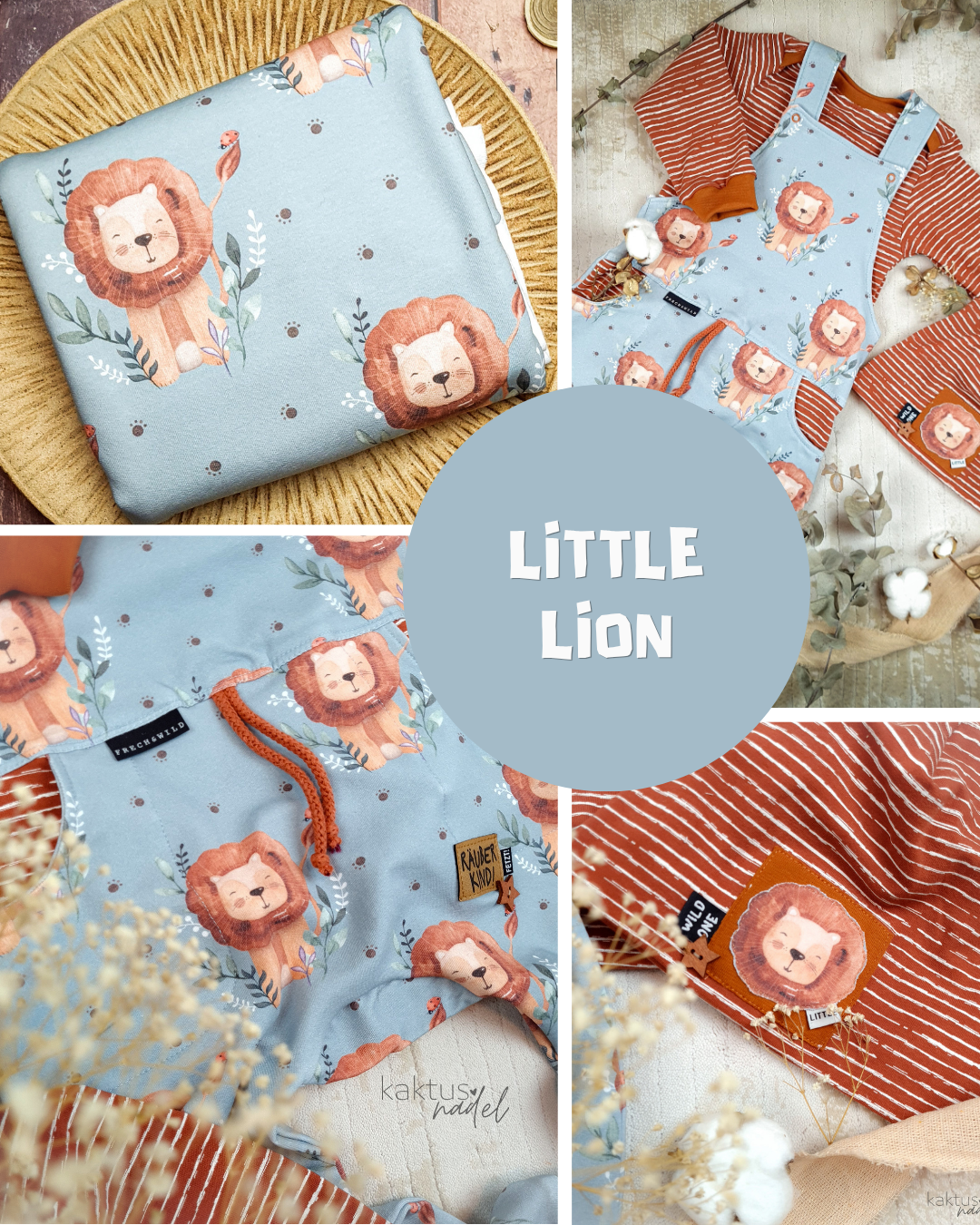 0.5m BIO French Terry Little Lion *STOFFÜBERSICHT*