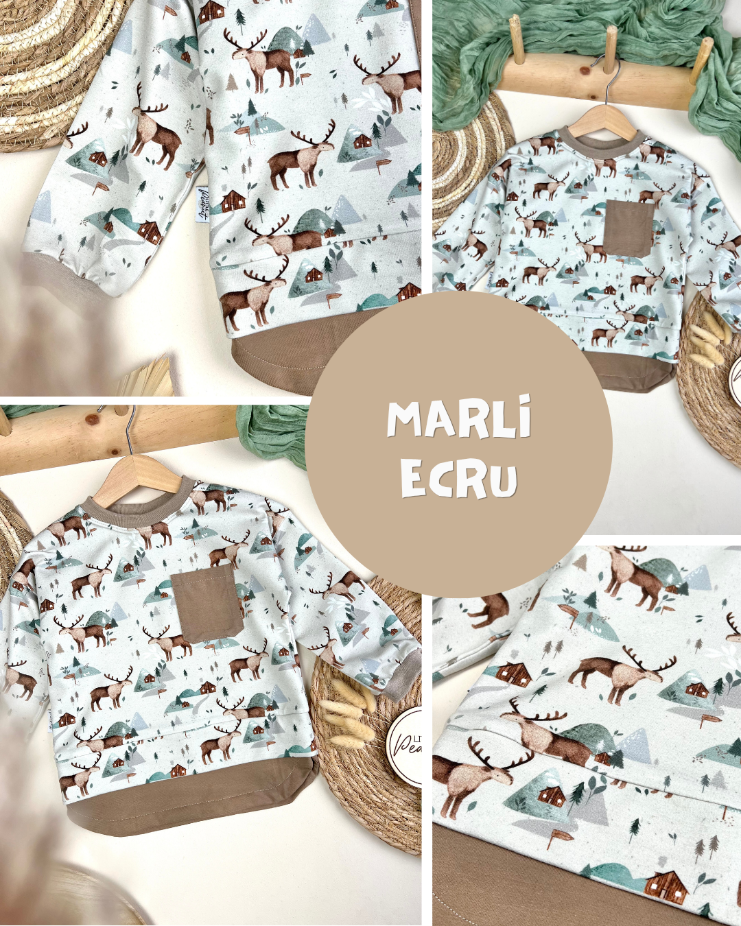 0.5m BIO French Terry Marli ecru