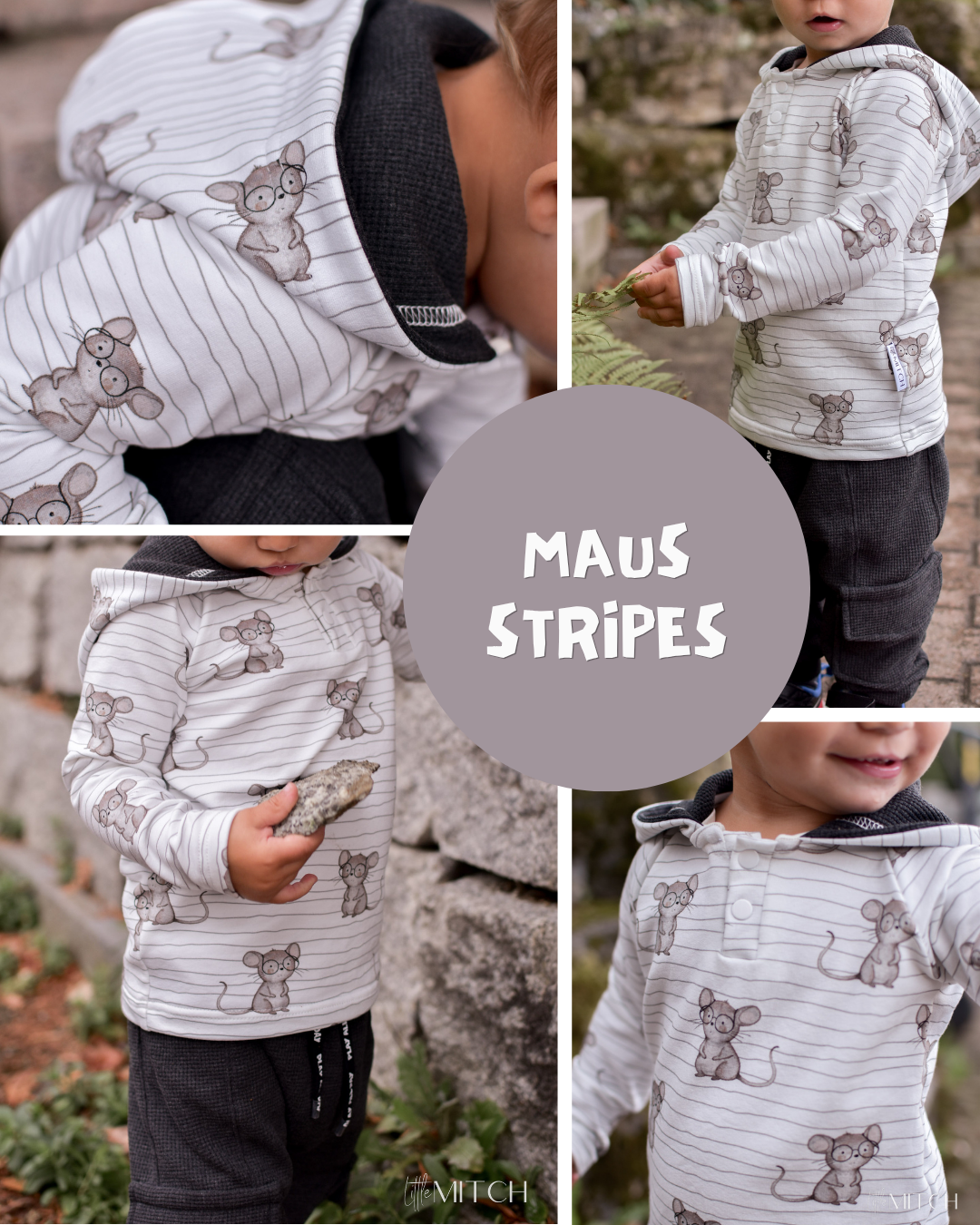 0.5m BIO French Terry Maus Stripes *STOFFÜBERSICHT*