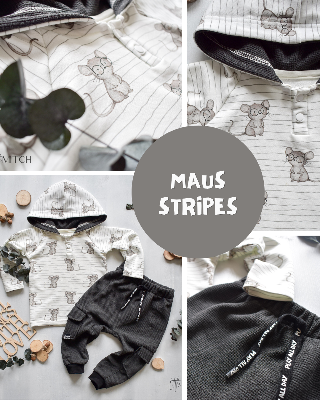 0.5m BIO French Terry Maus Stripes *STOFFÜBERSICHT*
