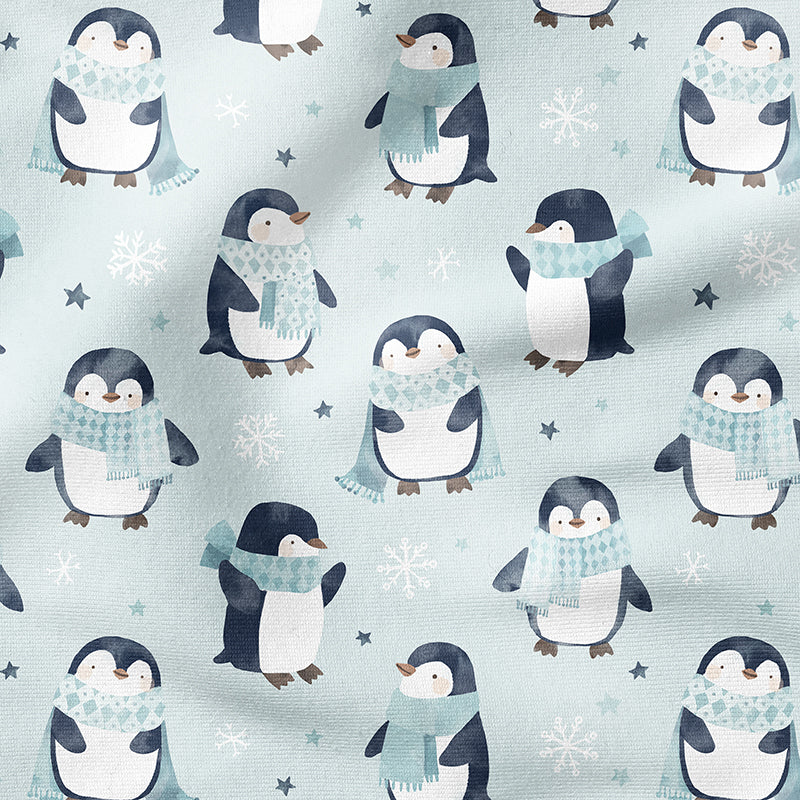 0.5m BIO French Terry Pinguin ice *STOFFÜBERSICHT*
