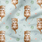 0.5m BIO French Terry Otter aqua