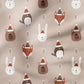 0.5m BIO French Terry Christmas Animals