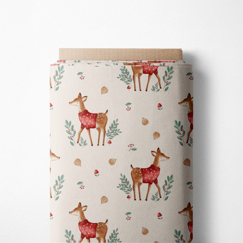 0.5m BIO French Terry Deer Autumn