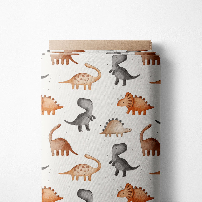 0.5m BIO French Terry Dinosaurs dark