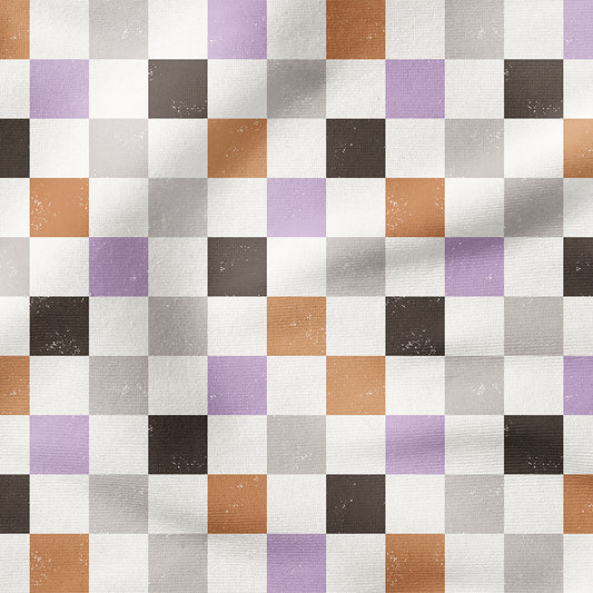0.5m BIO French Terry Wizard Mouse Checkerboard