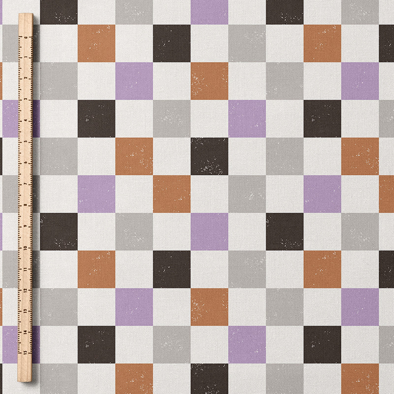 0.5m BIO French Terry Wizard Mouse Checkerboard