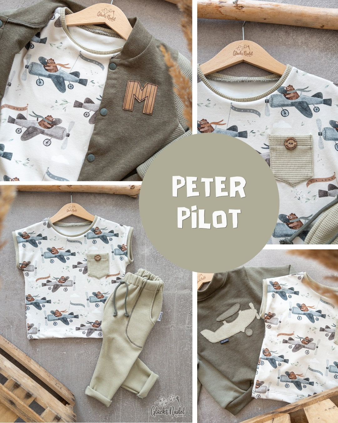 0.5m BIO French Terry Peter Pilot ecru